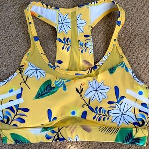 Zyia yellow floral bra